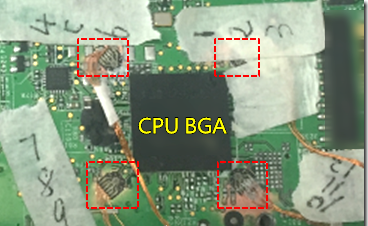 BGA錫裂，使用應(yīng)變片(Strain Gauge)量測電路板到底哪個(gè)環(huán)節(jié)產(chǎn)生較大變形量