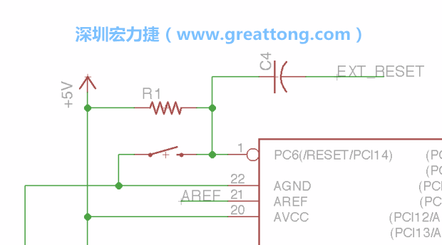 很多PCB設計者的設計不符合人體工學，他們使用很小的按鈕、不方便的元件配置和難以解讀的標簽，千萬不要變成這樣！這次我們的設計有一個大小合適的重置按鈕（reset button）和可以清楚辨認是否已經接上電源的LED指示燈。
